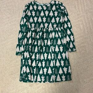 Hanna Andersson Blue Long Sleeve Crew Neck Sundress